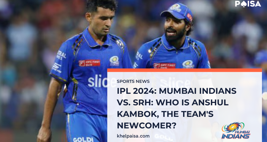 Mumbai Indians vs. SRH in the IPL 2024: Who is the new member of the team, Anshul Kamboj? 