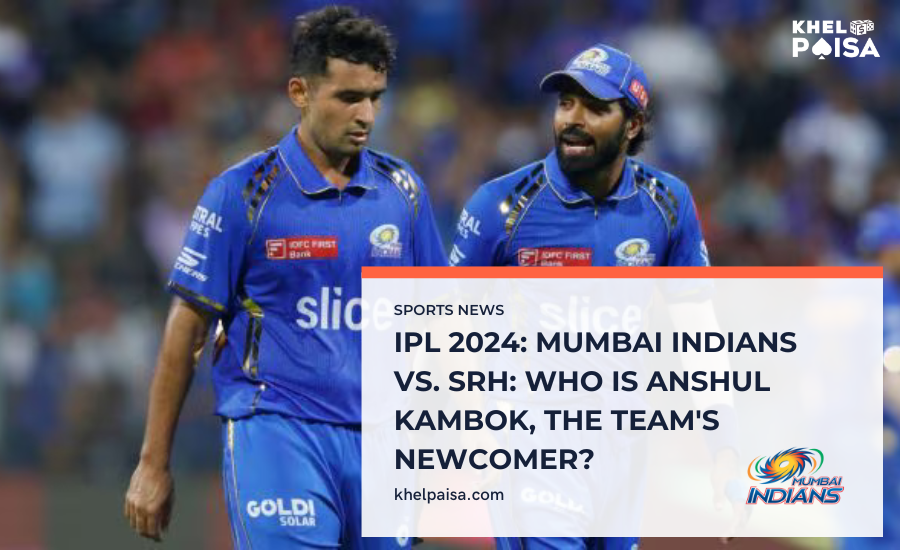 Mumbai Indians vs. SRH in the IPL 2024: Who is the new member of the team, Anshul Kamboj? 
