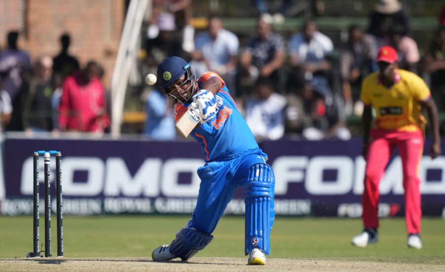 Watch: Sanju Samson smashes a 110-meter six against Zimbabwe in the fifth Twenty20 International, and the ball goes out of the ground. 